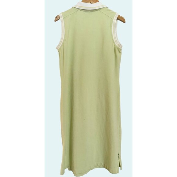 Vintage FACONNABLE 90s Y2K Tennis Preppy Long Dress Size Med - Picture 4 of 8